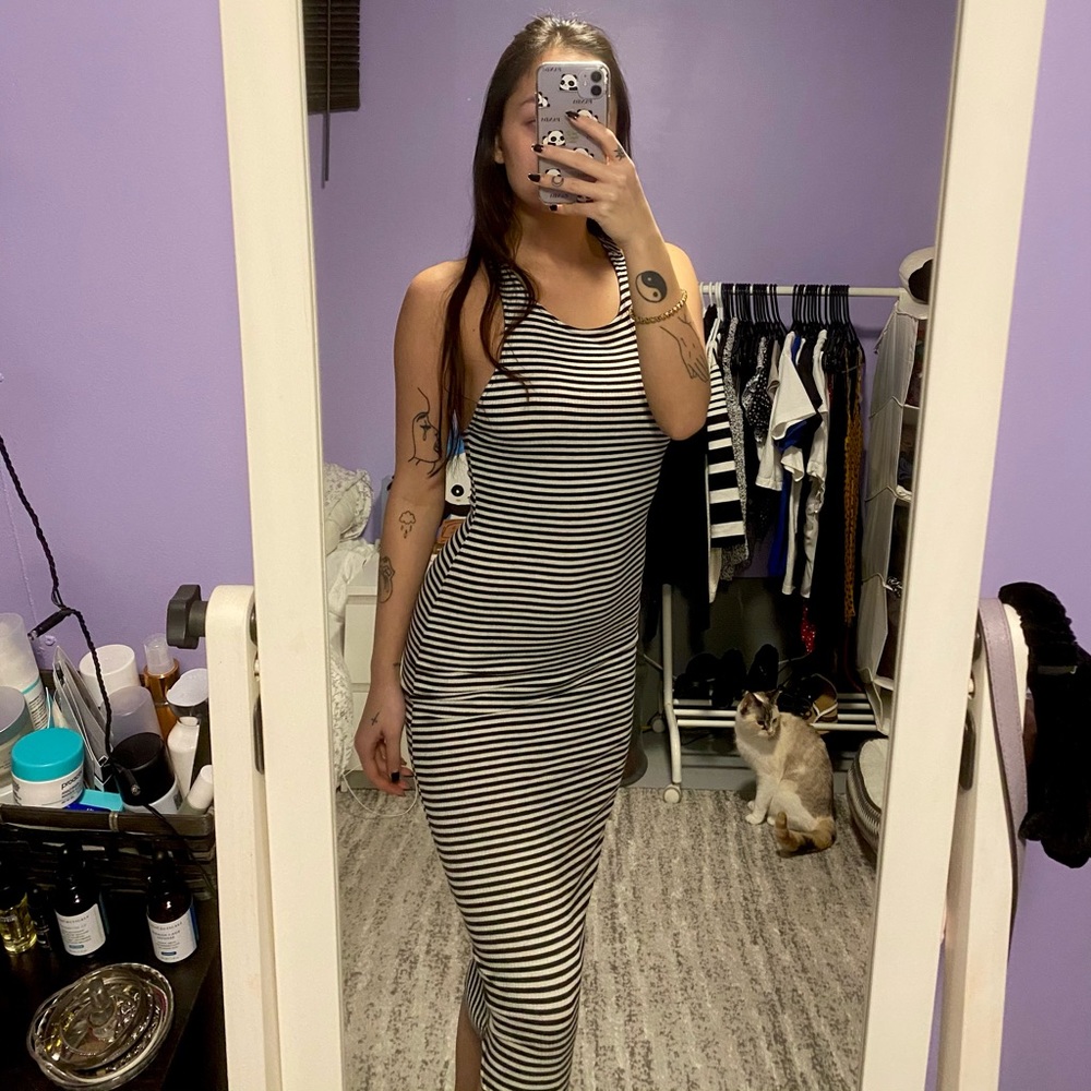 Acemi | Striped Maxi Dress